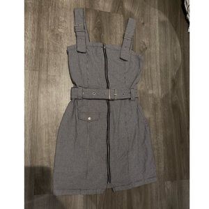 Divided Houndstooth Dress 6